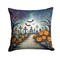 Edge Collections - 14" x 14" - Multicolor - Day of the Dead Spooky Halloween Throw Pillow Indoor Outdoor - 1 Piece